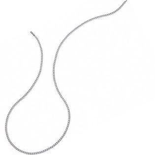 18 karat hvidgulds diamant halskæde med 92 stk 0,01 ct diamant Wesselton VS/SI, 42 cm